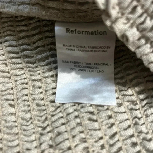 Reformation Scarlett Linen 2 Piece Set - Picture 6 of 12